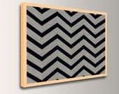 Wall Art - Chevron Pattern - Geometric Canvas Print - 32x48 Modern Wall Decor - Digital Print - "Inversion"