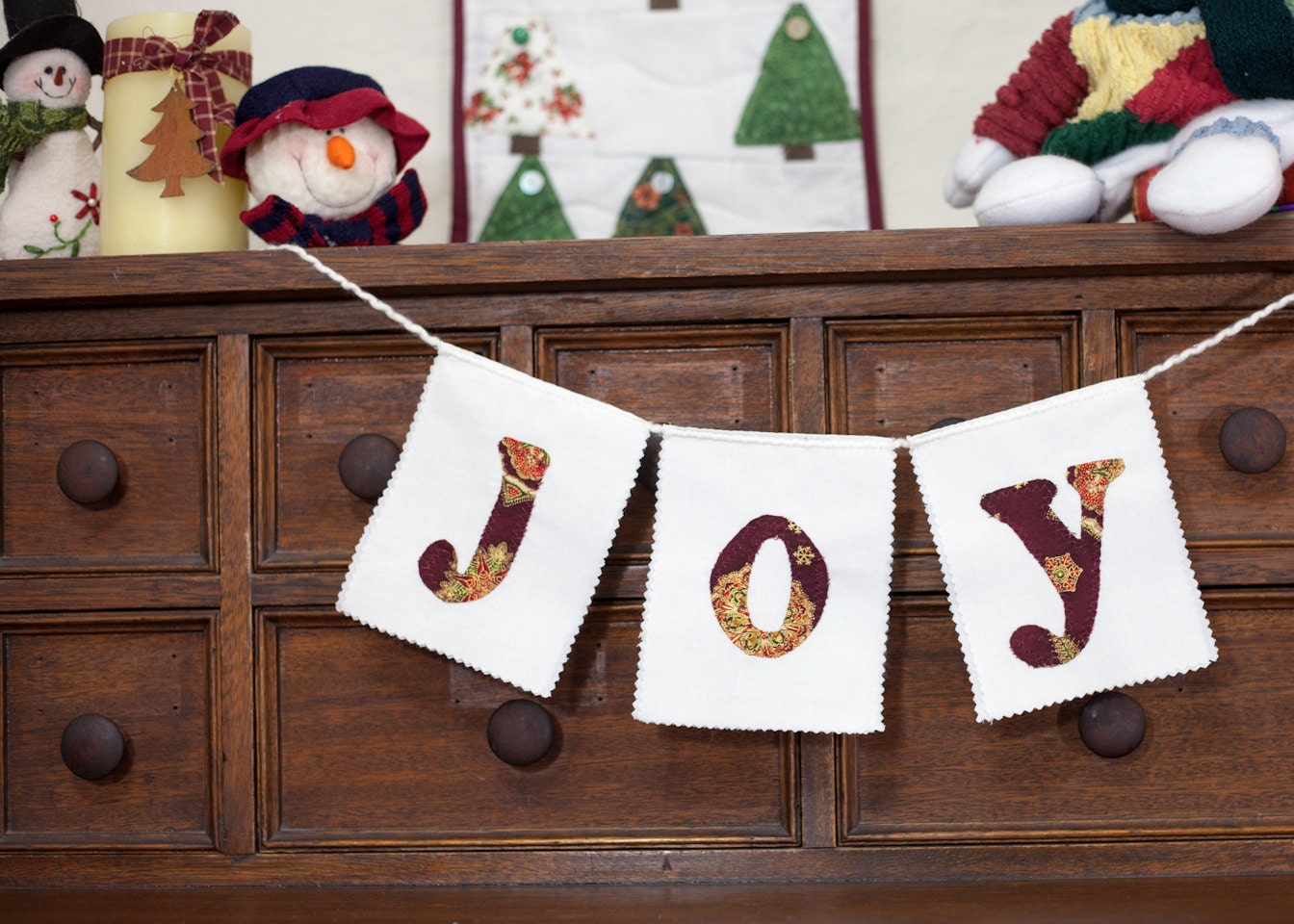 handcrafted, handmade, Joy banner, Christmas, elegant decor, holiday home decor, classroom, gift wrapped, hostess gift