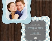 INSTANT Download - PSD Luxe Save the Date Card Template - S8