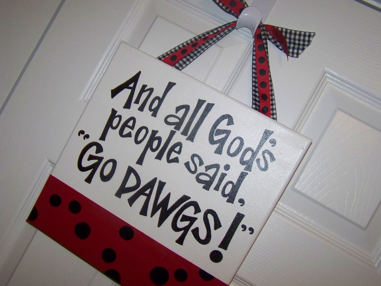 And All God's People Said... Handpainted Sign