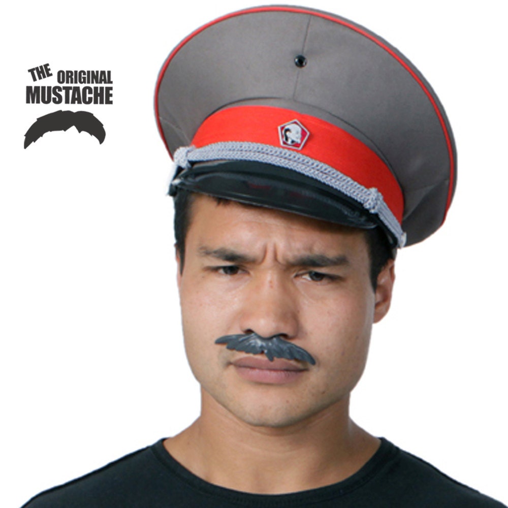 Mustache- BLACK- Rubber- Funny- costume- Halloween- Accessories- Gag gift