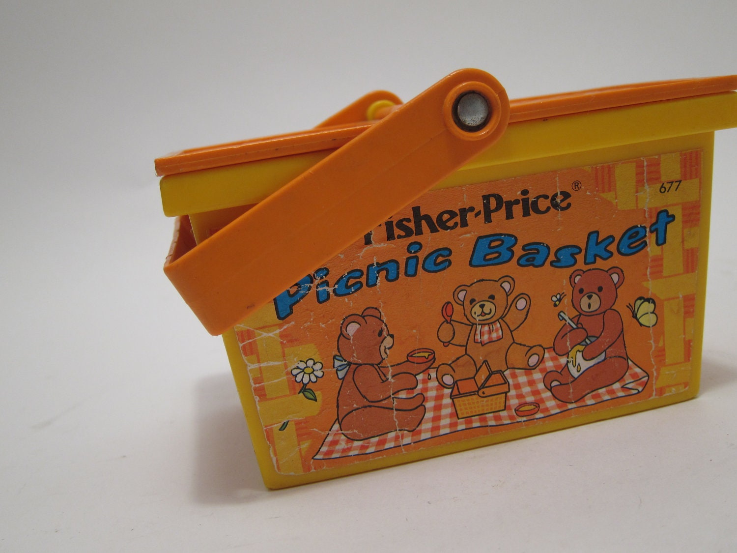 Vintage Fisher price Picnic Basket Bears Picnic by ThePantages