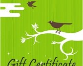 Gift Certificate for One Fitted Crib Sheet