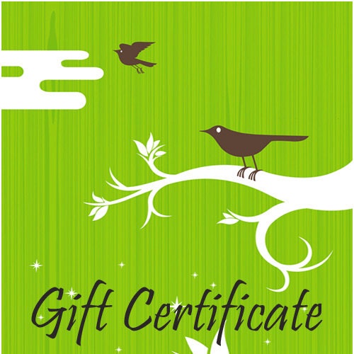 Gift Certificate for Two Fitted Crib Sheets
