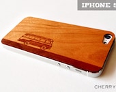 Road Trip Etching on Real Wood iPhone 5 Skin