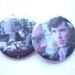 Sherlock and John Pinback Button Badges - Set of 2