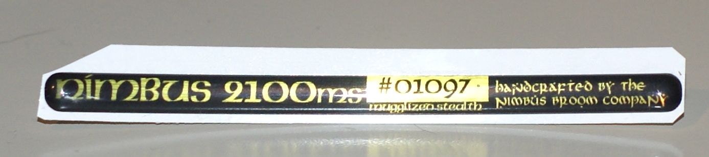 Nimbus 2100ms Broom Label