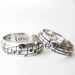 Your Song Wedding Rings - Any Song - One of a Kind - Sterling Silver - Personalized Wedding Bands- Unique Design - Rickson Jewellery