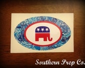 Preppy Republican Bumper Sticker