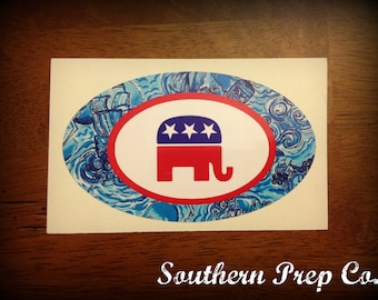 Preppy Republican Bumper Sticker