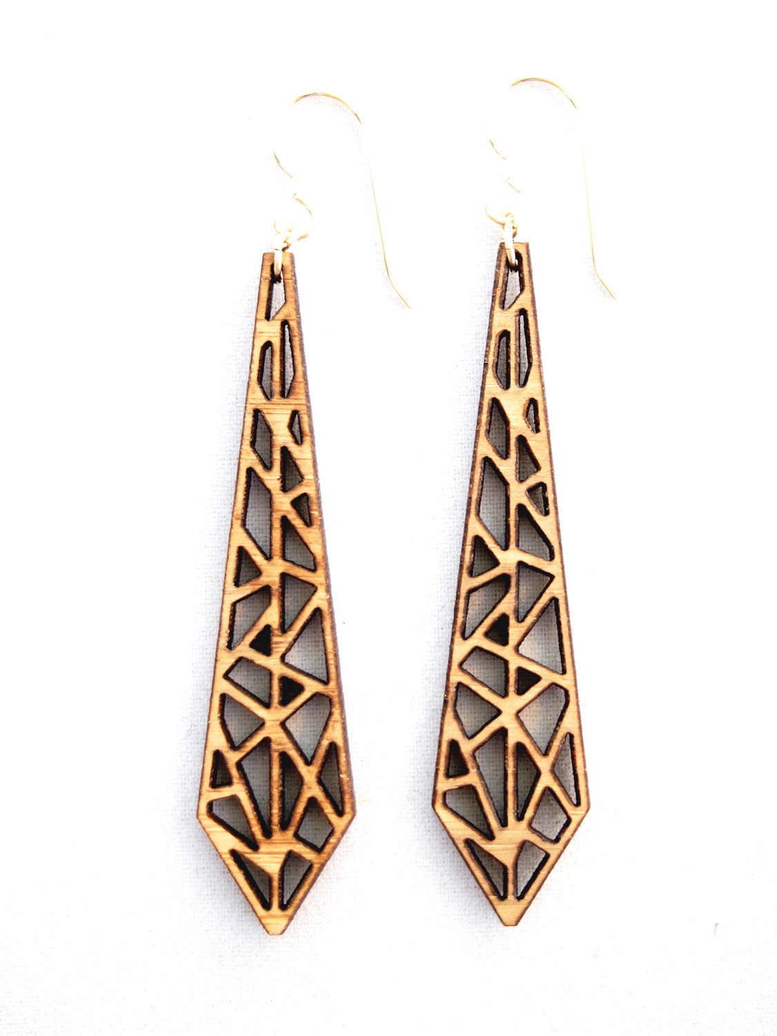 Shattered Glass, Laser Cut Earrings
