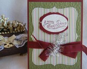 Red and Green Christmas Tree Card