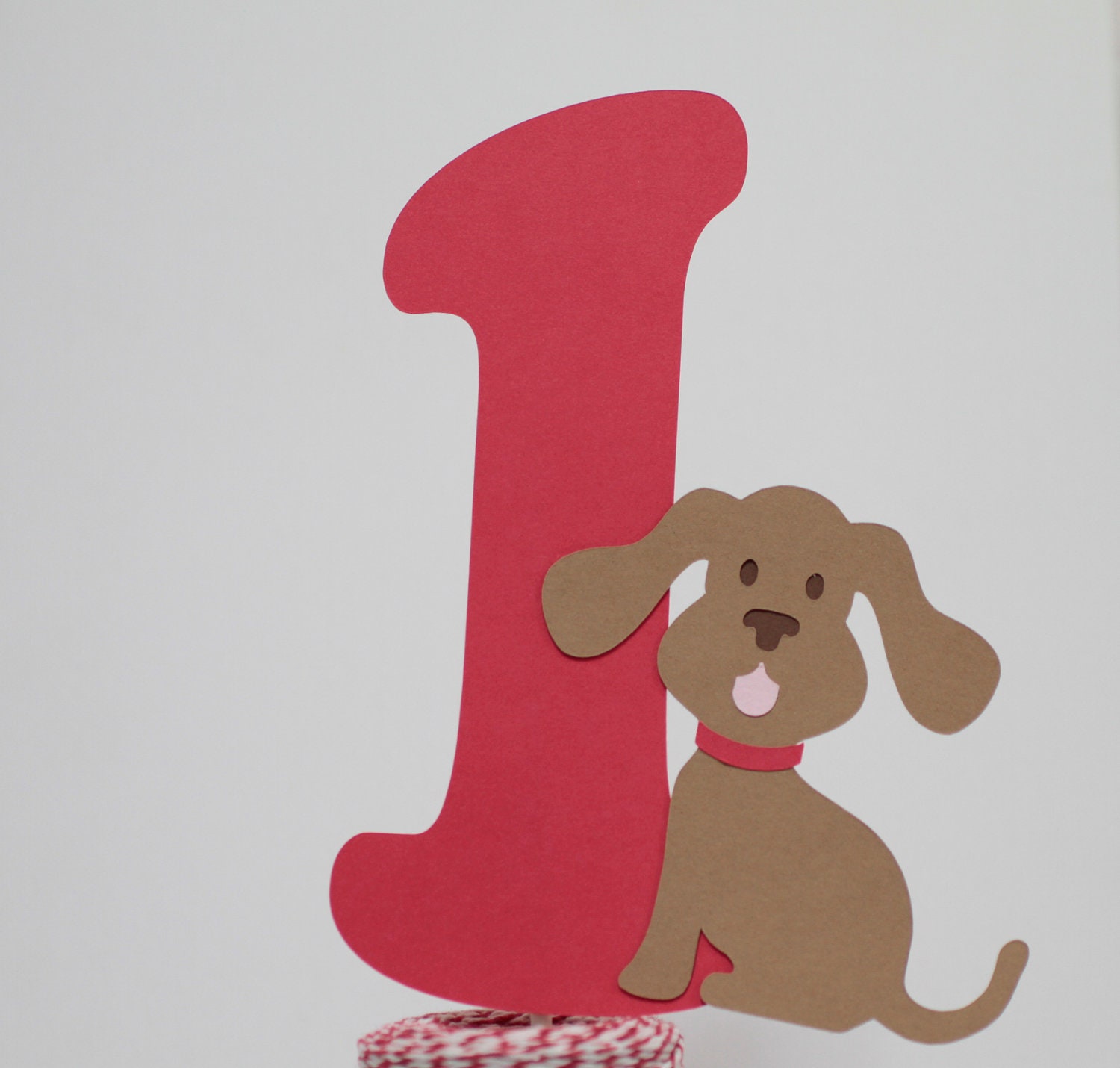 Puppy with Red Collar Cake Topper Il_170x135