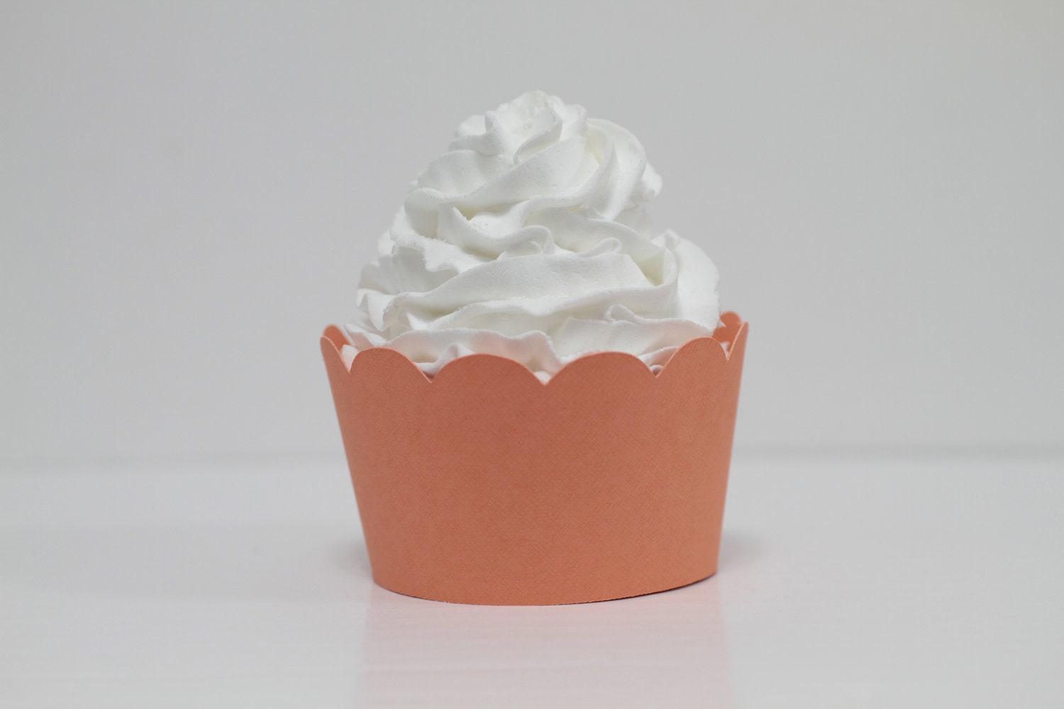 Coral Cupcake Wrappers