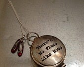 Wizard of Oz There's No Place Like Home Compass Necklace
