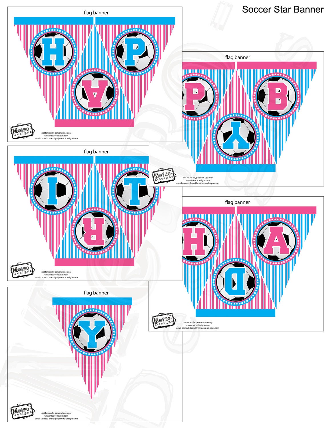Instant Download - Soccer Star Banner Il_570xn