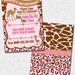 Pink Giraffe Invitation
