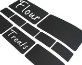 Chalkboard Labels Vinyl Decals Set of 10 To Organize Your Kitchen, Home, Office And More - ID554