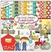 Farm Clip Art: Barn,Tractor, Animals, Horse, Cow, Chicken for Invitations, Cards, Collage Sheets, Crafts, Instant Download