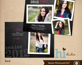 Senior 2012 Photo Card template 5x7"