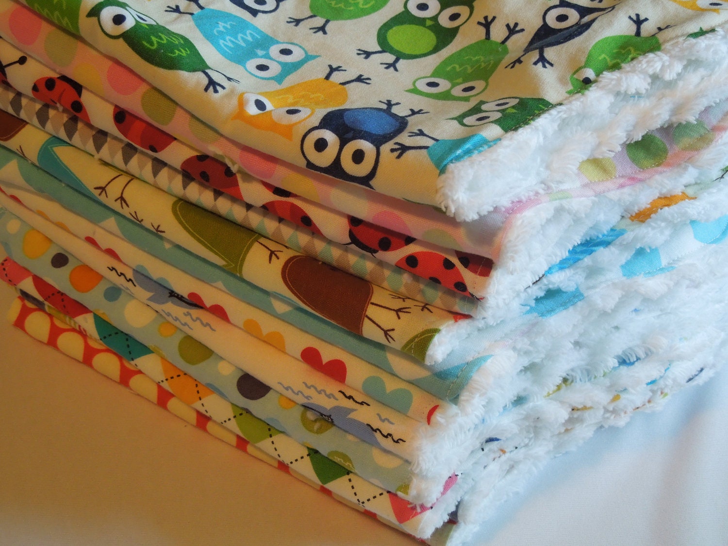 Design Your Own 8 Contoured Burp Cloth Set