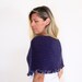 Crochet capelet winter fashion, raf color ruffled edges, Fedra Capelet, gift for her under 75