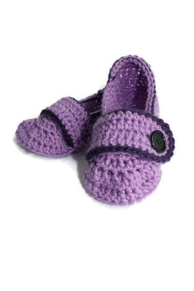 Crochet Toddler Slippers, Sizes 5 to 10