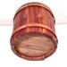 Primitive Wood Bucket - Firkin Well Bucket Rope Handle