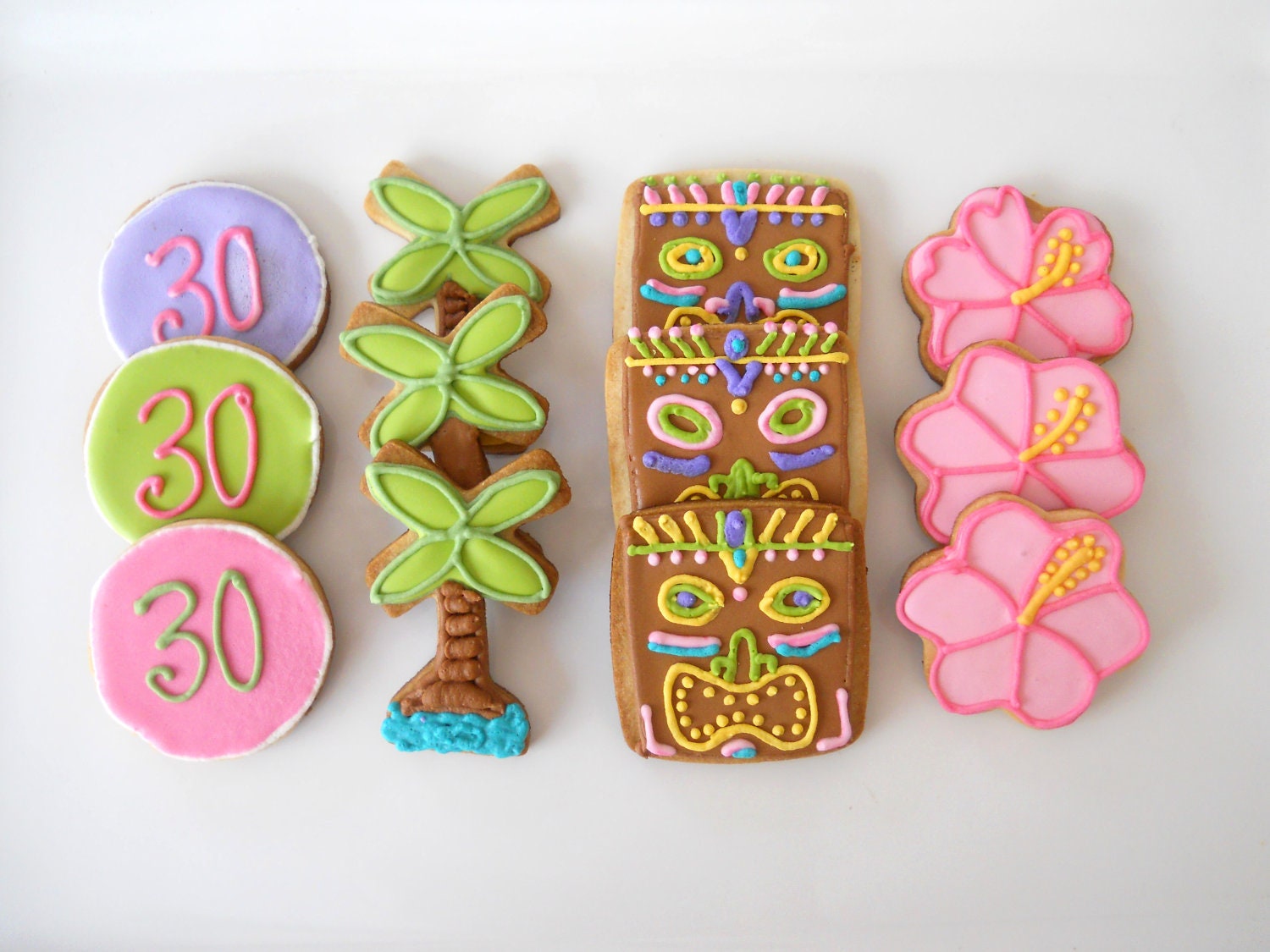 Luau Themed Cookies-1 Dzn