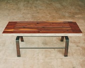 Sixty-two bench, rustic modern, coffee table, bench