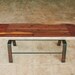 Sixty-two bench, rustic modern, coffee table, bench