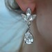 Juliette - swarovski rhinestones statement drop earrings - made to order