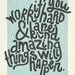 Amazing Things 11x14 Art Print