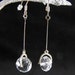Vintage Earrings Crystal Drops Modernist Sterling Jewelry 18.00 ONLY FOR KHRIS 24 hours hold