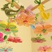 Birds Mobile Girl Nursery Birds in Rainbow Garden Small Baby Girl Crib Cradle Nursery Mobile Quilled Handmade 11A
