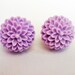 Peach Chrysanthemum earrings, peach earrings, post earrings, flower earrings, floral jewelry earrings, floral earrings, coral, small