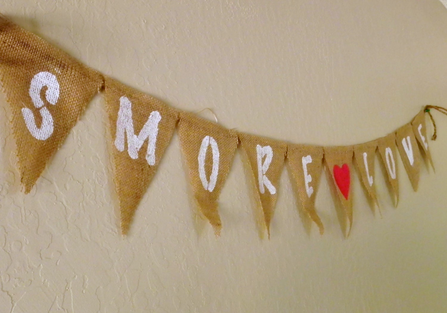 Burlap Banner Garland Bunting Rustic Wedding - Customize your Banner Colors and Wording