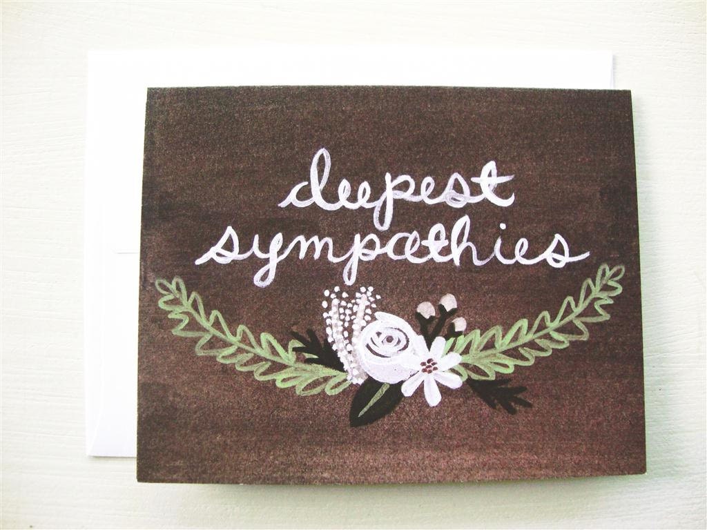 SALE - 6 White Flower Sympathy Cards (set of 6)