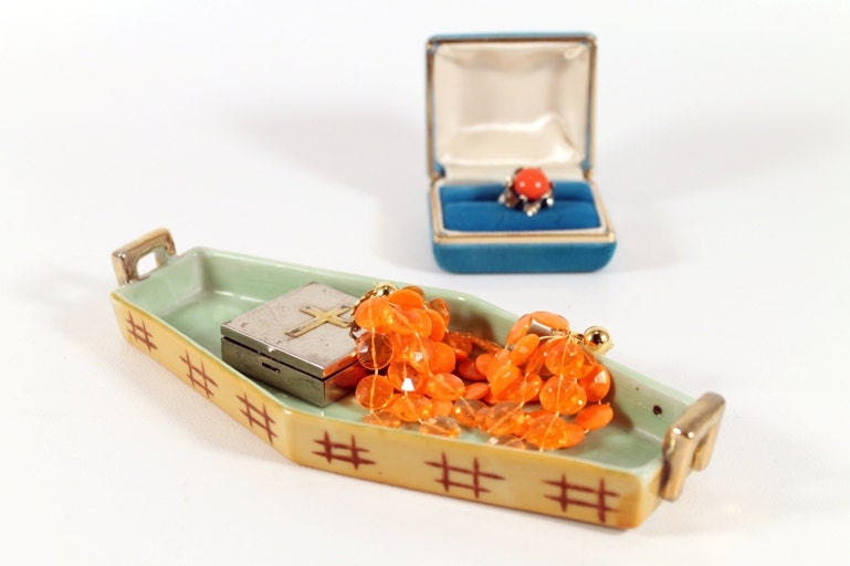Vintage Hand Painted Vanity Tray
