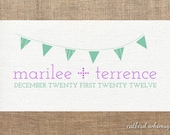Premade logo and watermark for weddings or small businesses