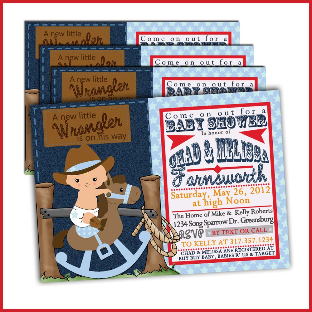 Baby Cowboy Invitations