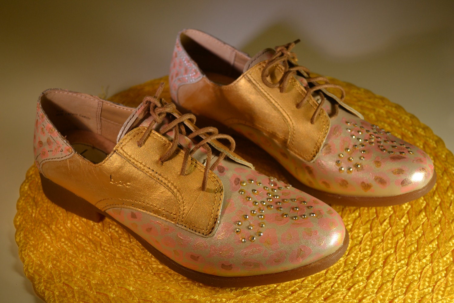 gold oxfords
