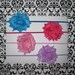 Four Baby Girls Headband Set, Girls Headbands, Rosette Headband Set, Shabby Chic Rosette Headband, Photo Prop, Baby Shower Gift