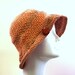 Ladies Hat, Crochet Cloche, Silk Linen Cotton, Sun Hat, Spring, Summer, Beach Apparel