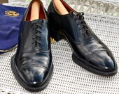 30s Edwin Clapp Hand Sewn Cap Toe Quarter Brogues Spade Soles Like New Mens Dress Shoes 10.5 with Edwin Clapp Shoe Bags
