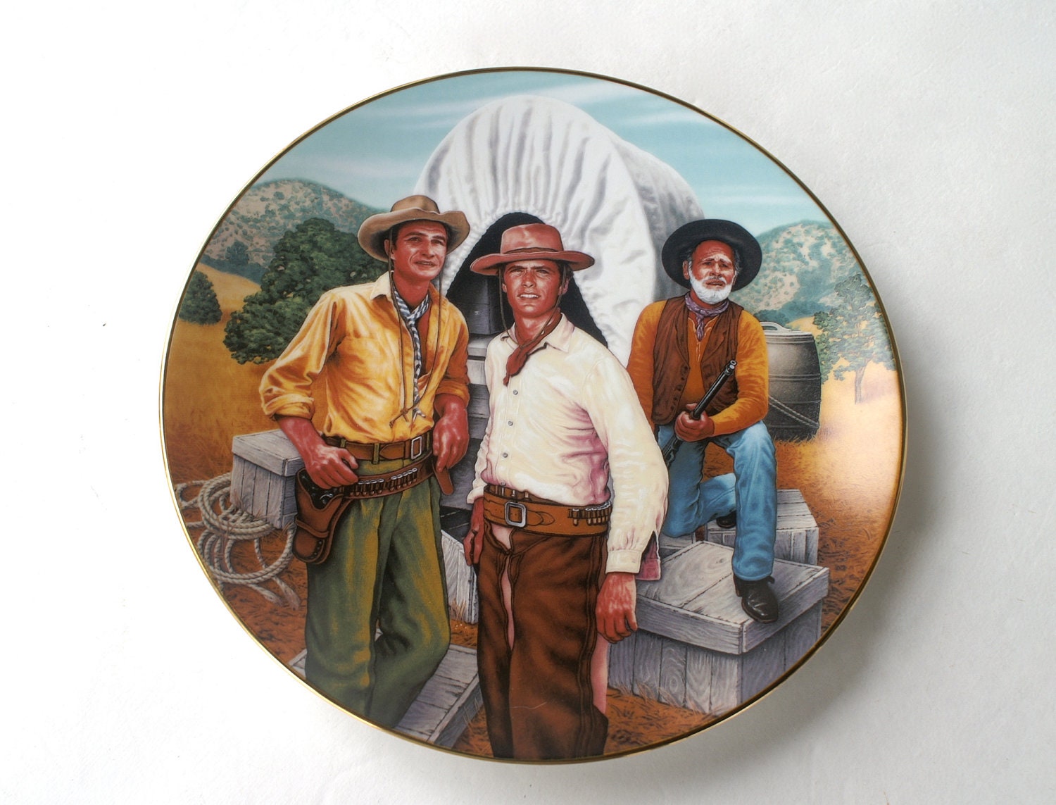 Rawhide Clint Eastwood Collectible Porcelain Plate Limited Edition - RinnovatoVintage