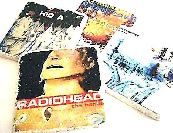 Radiohead Album Cover Coaster Set of Four