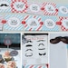 Mustache Baby Shower Decorations for boys Blue Red Vintage Printable Little Man