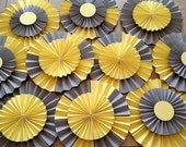 Set of 10 Extra Large Double Layered Paper Rosettes in your colors Il_170x135