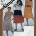 Simplicity 5536, Vintage 80s Pullover Sundress Pattern, Size 10 - 12 Miss